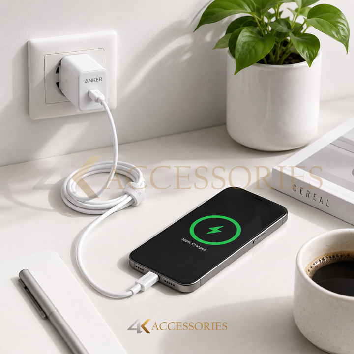 كابل أنكر PowerLine III من USB-A إلى Lightning بطول 1 متر – أبيض